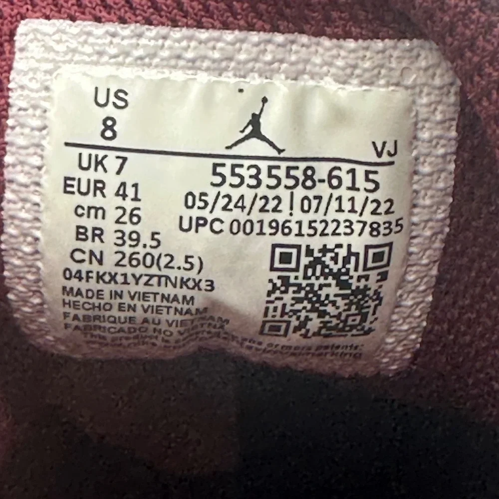 NIke 553558-615 Mens 8 Air Jordan 1 Low 